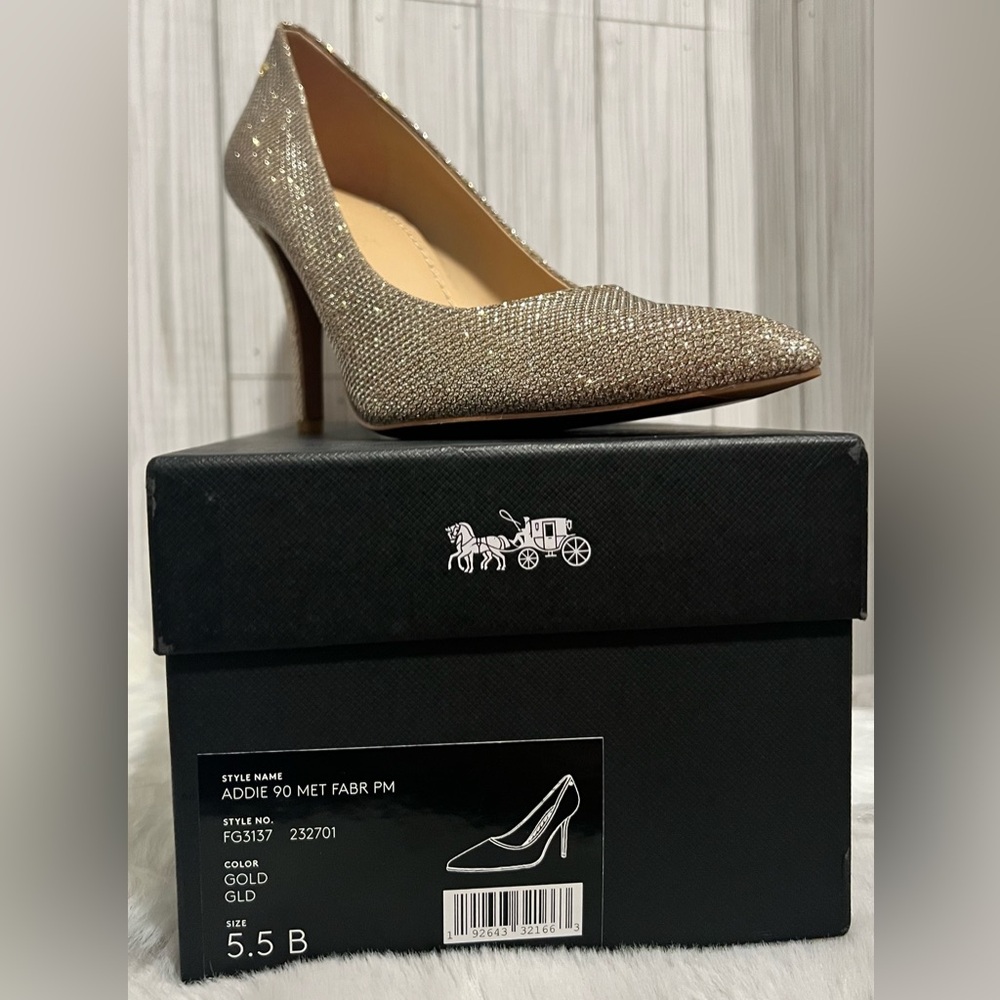 Coach Addie 90 Metallic Pump. Size 5.5. NIB. - Picture 4 of 7